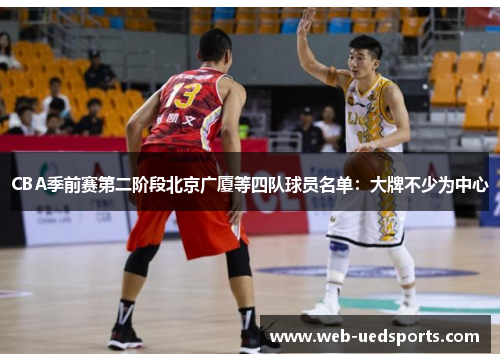 CBA季前赛第二阶段北京广厦等四队球员名单：大牌不少为中心